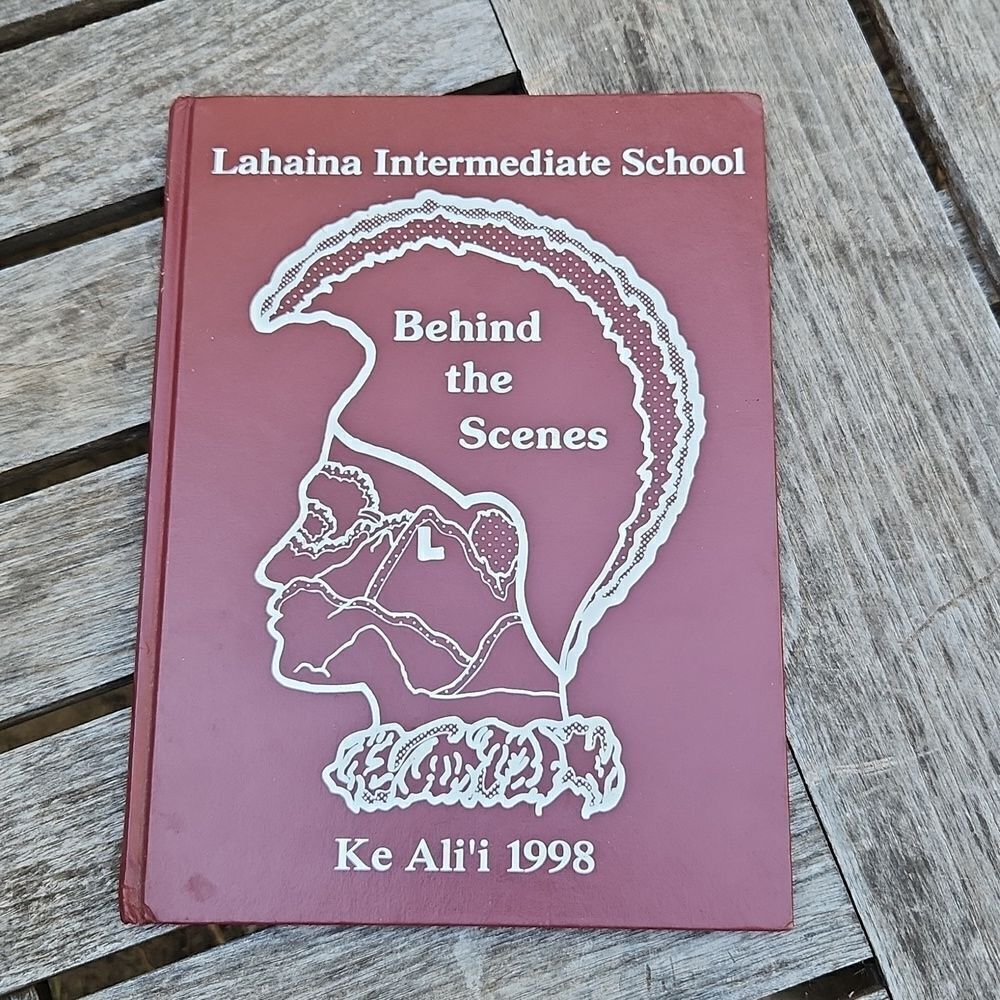 Lahaina Intermediate School Ke Alii 1998 Behind the Scenes Yearbook.